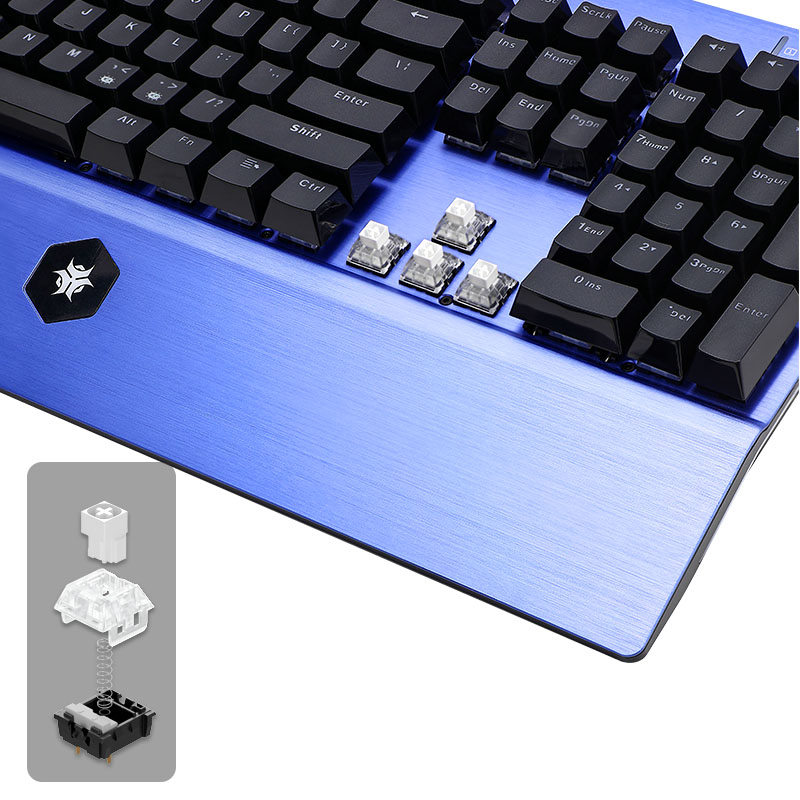 HEXGEARS GK739 Hot Swappable d - Gaming Keyboard Blue Switches avaliação e preço