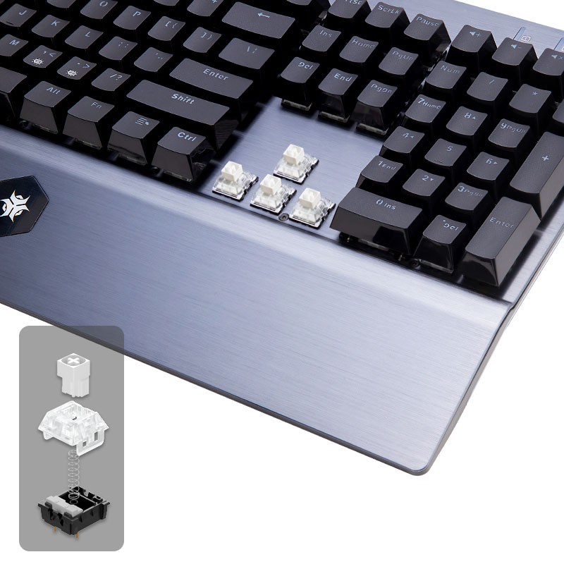 HEXGEARS GK739 Hot Swappable d - Gaming Keyboard Blue Switches avaliação e preço