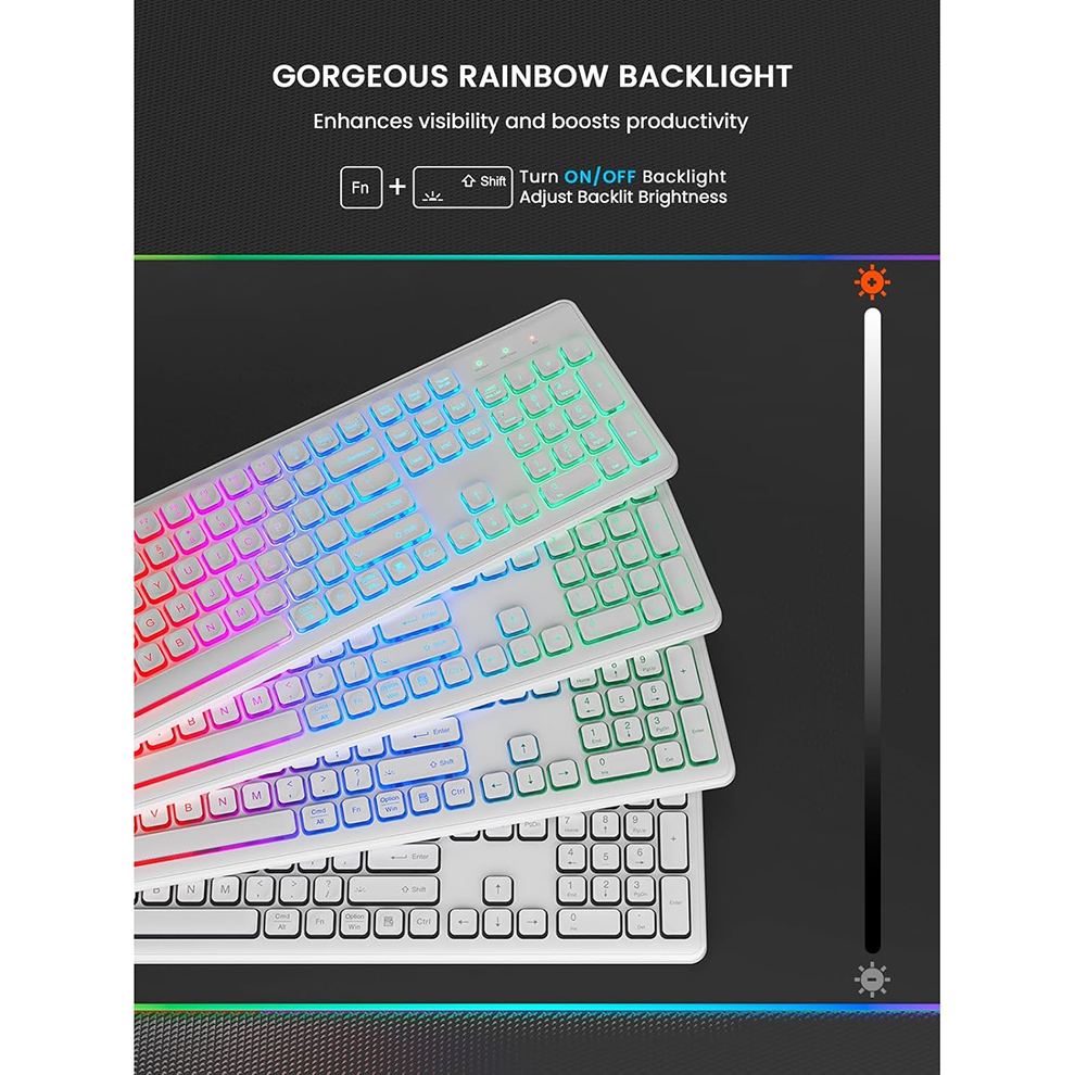 Backlit Wireless Keyboard and  - Gaming Keyboard Wireless avaliação e preço